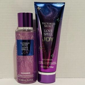 Victoria’s Secret NEW Love Spell Joy Shimmer Fragrance Lotion & Mist